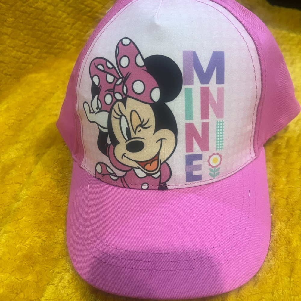 Disney Minnie Mouse Pink and White Toy Cap